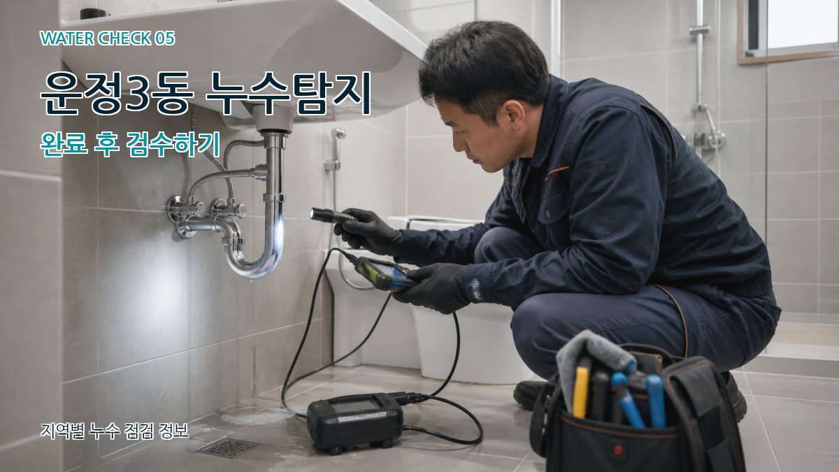 운정3동 누수공사 누수탐지 이미지