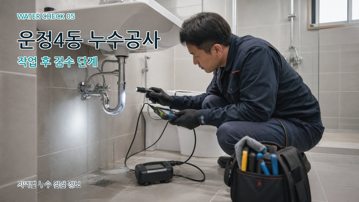 운정4동 누수공사 누수탐지 이미지