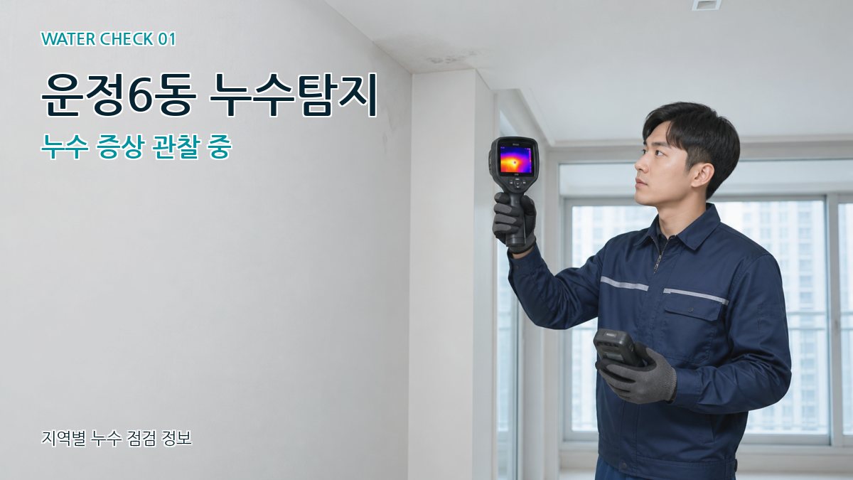 운정6동 아파트누수 누수탐지 이미지