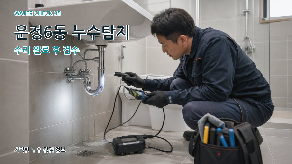 운정6동 누수공사 누수탐지 이미지