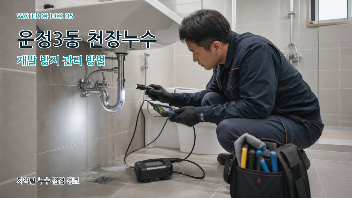 운정3동 누수공사 누수탐지 이미지
