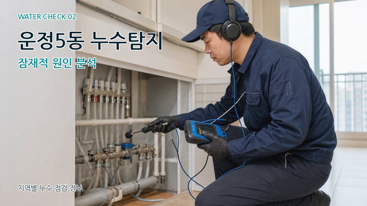 운정5동 화장실누수 누수탐지 이미지