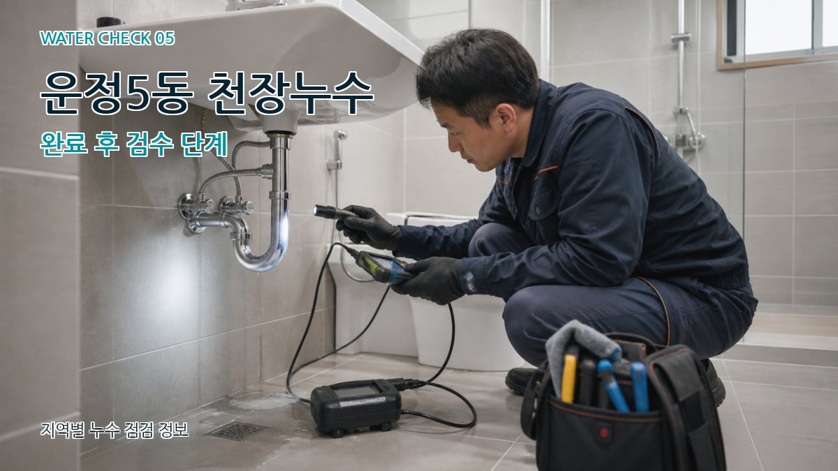 운정5동 누수공사 누수탐지 이미지