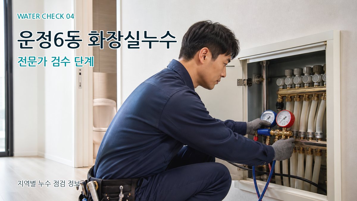 운정6동 화장실누수 전문가 검수 단계