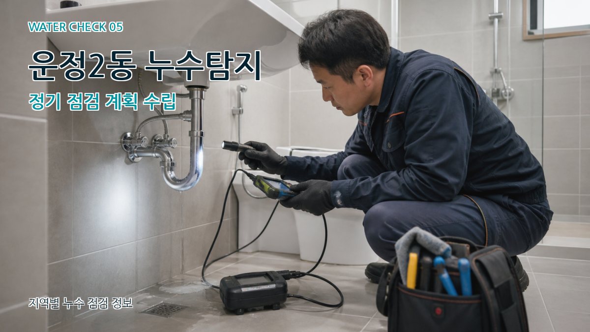 운정2동 누수탐지 정기 점검 계획 수립