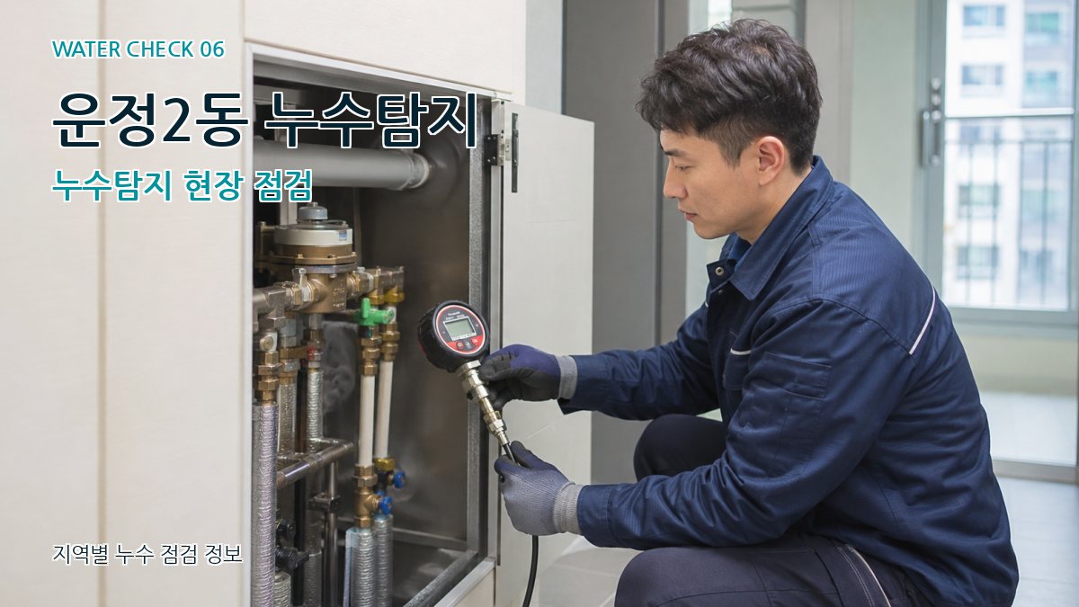 운정2동 누수탐지 누수탐지 현장 점검