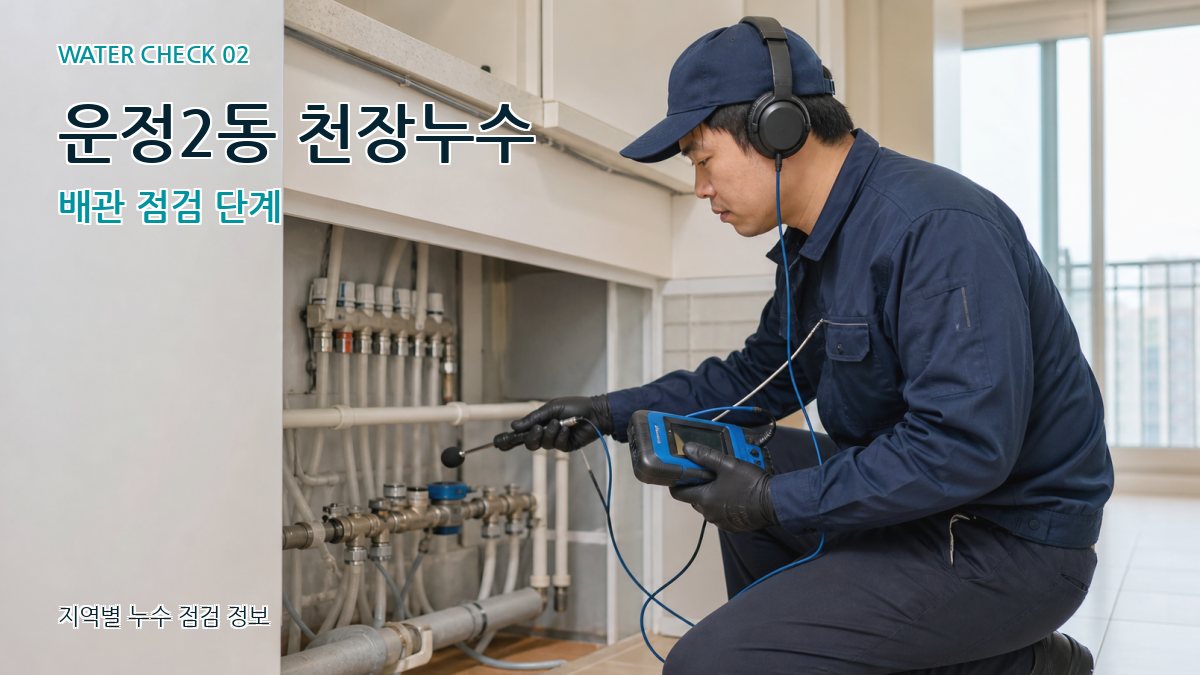 운정2동 화장실누수 누수탐지 이미지