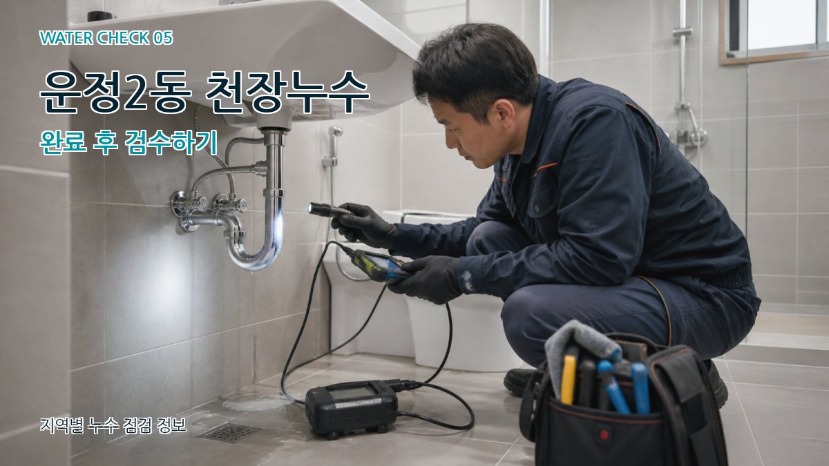 운정2동 누수공사 누수탐지 이미지