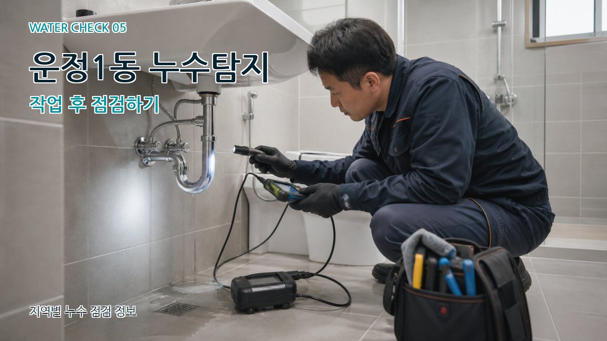 운정1동 누수공사 누수탐지 이미지