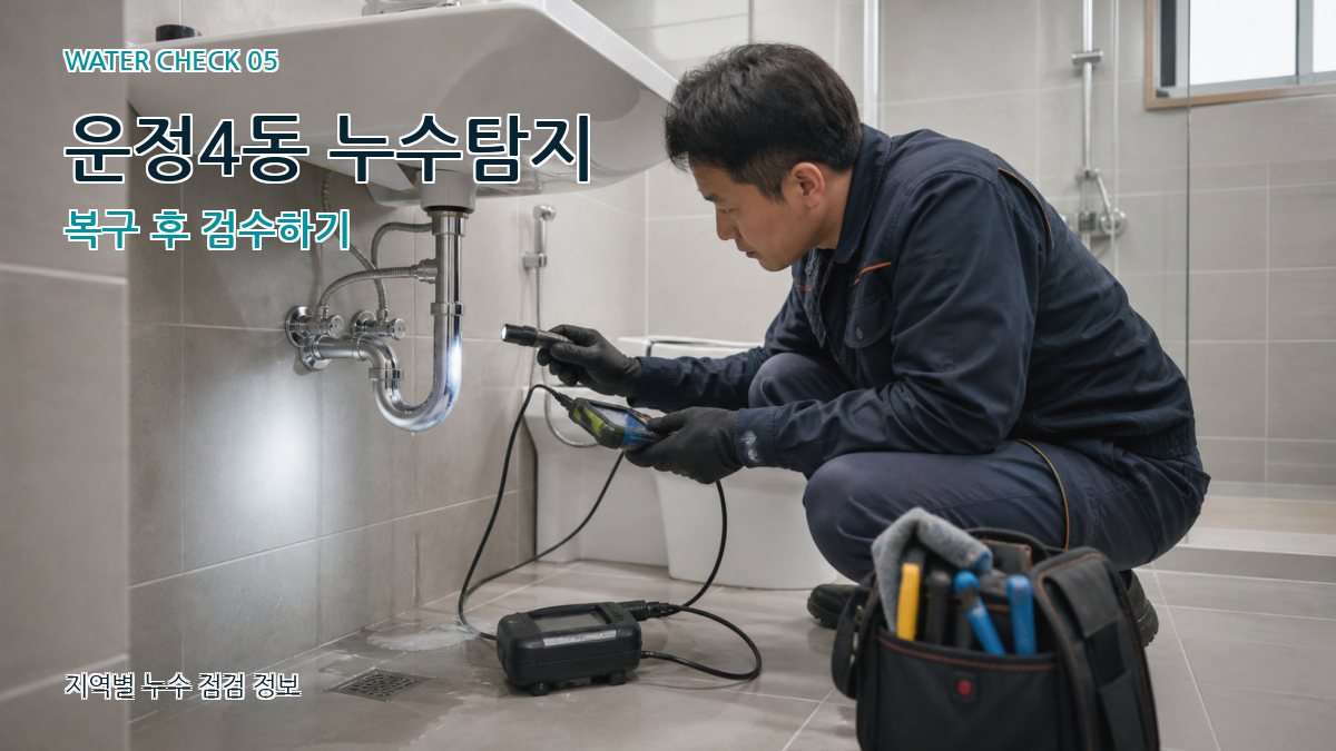 운정4동 누수공사 누수탐지 이미지
