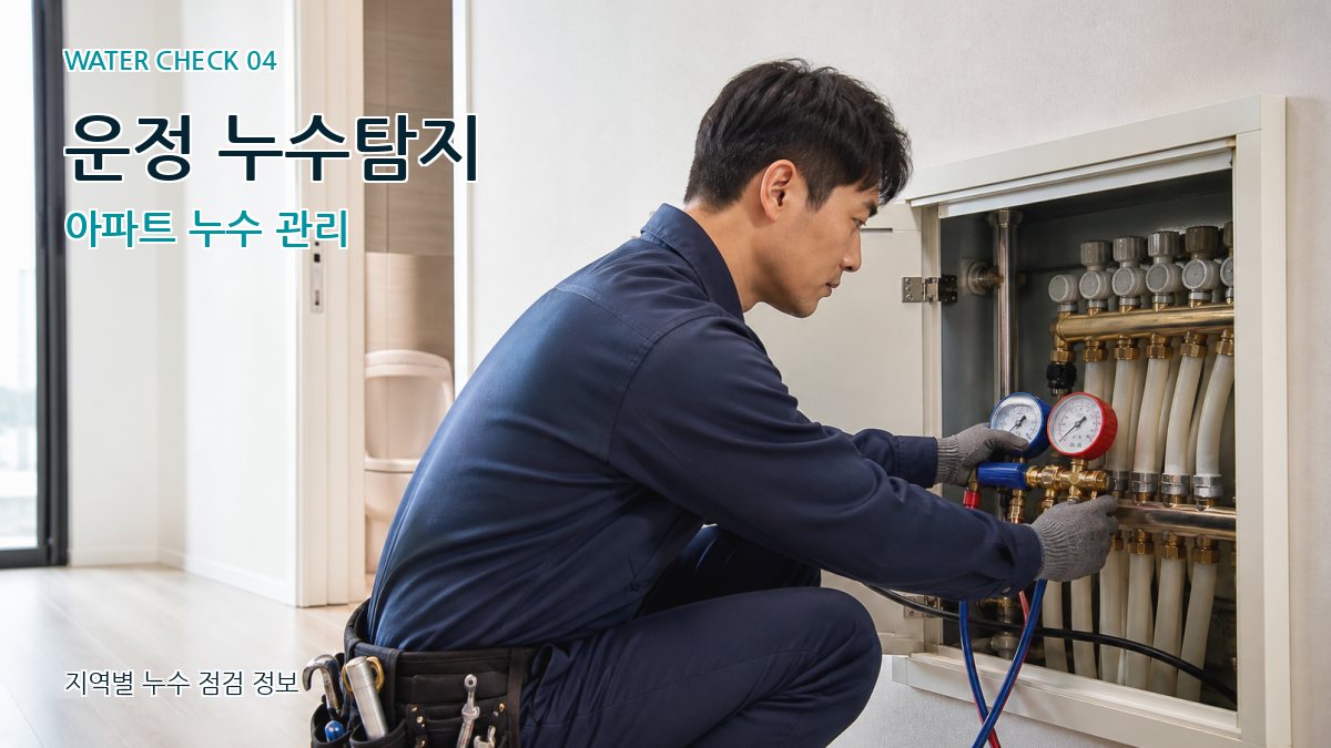 운정 누수탐지 아파트 누수 관리