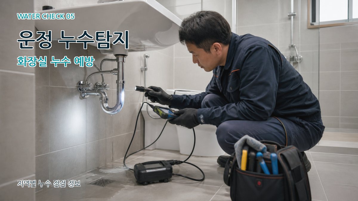 운정 누수탐지 화장실 누수 예방