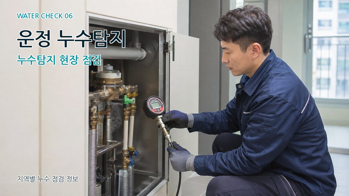 운정 누수탐지 누수탐지 현장 점검